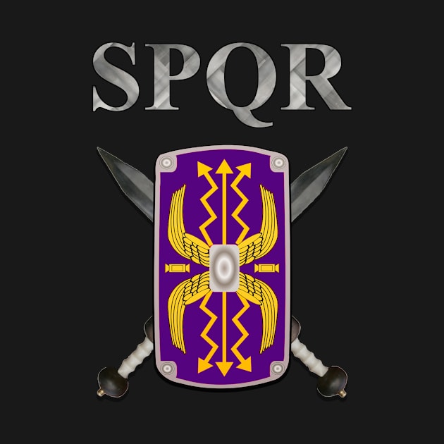 Roman SPQR Royal Shield by AgemaApparel