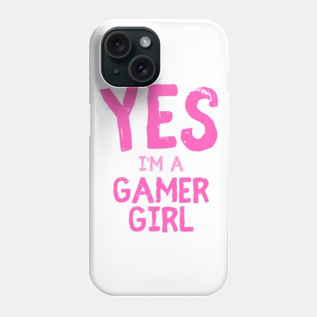 Gamer girl gamer gift saying Phone Case by ShirtyLife