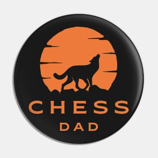 Chess Retro Sunset Pin