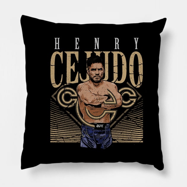 Henry Cejudo Pose Pillow by ganisfarhan