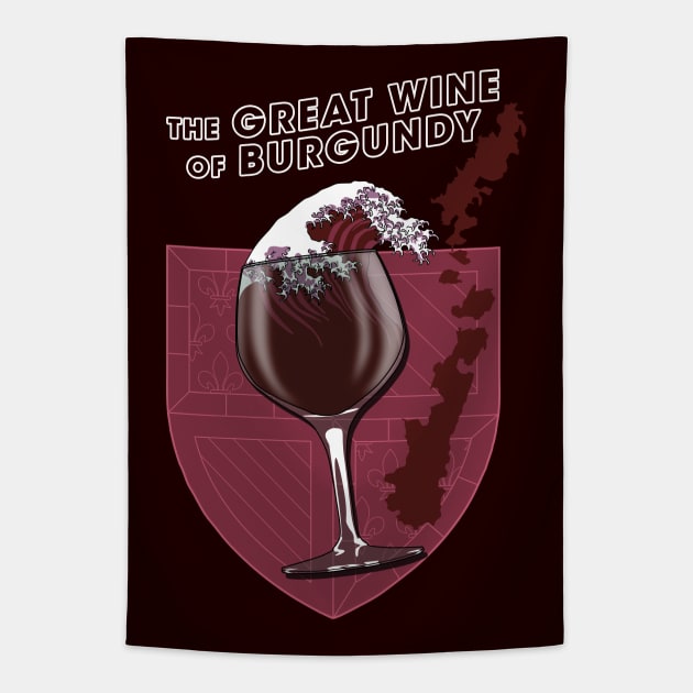 French wine Tapestry by TMBTM