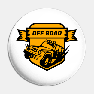 Off Road Car Badge Logo Pin