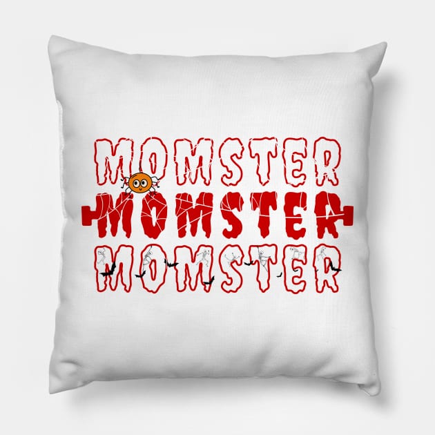 Momster For Best Ever Mom Gift Pillow by 3dozecreations