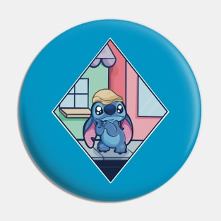 Hipster Stitch T-Shirt Pin