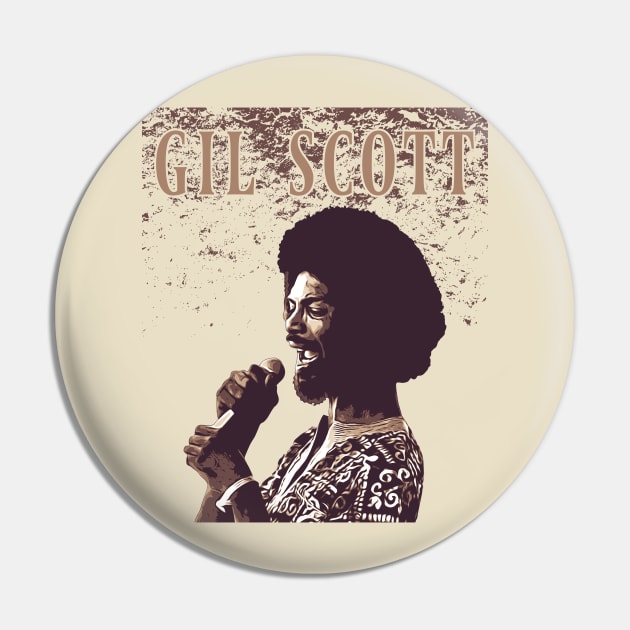 Gil Scott // Vintage Pin by Degiab