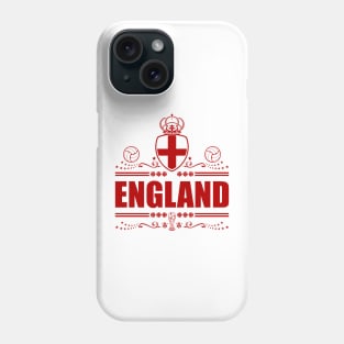 ENGLAND FOOTBALL GIFTS | RED VIGNETTE LINEART Phone Case