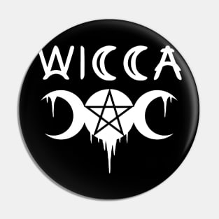 WICCA, WITCHCRAFT, TRIPLE GODDESS Pin