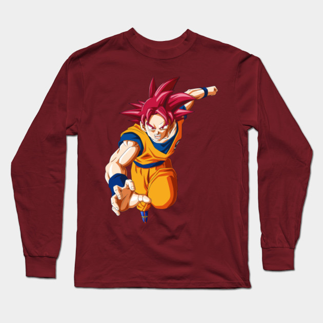 Goku Fase Dios Goku Super Saiyan Dragon Balls Long Sleeve T