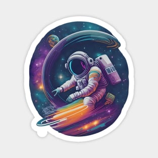 Retro Astronaut Magnet