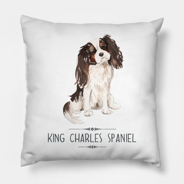 King Charles Spaniel Pillow by bullshirter