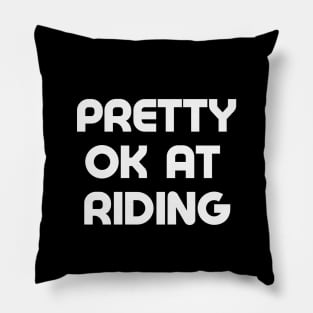 Ok Cyclist Shirt, Cycling Gifts, OK at Cycling, Bicycle Shirt, Average Cyclist Shirt, Funny Cycling Shirt, Bike Commuter, Amateur Cyclist Pillow