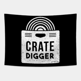 Crate Digger // Vintage Vinyl Record Collector Tapestry