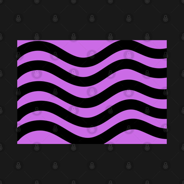 Purple and Black Wavy Lines by BirdsnStuff