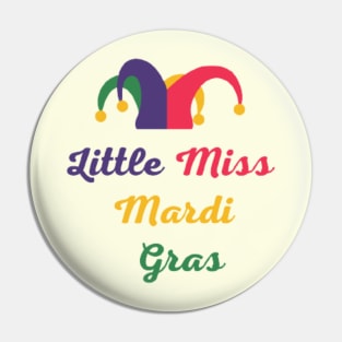 Little Miss Mardi Gras Pin