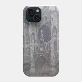 The Cathedral in Rouen. The portal, Grey Weather by Claude Monet Phone Case