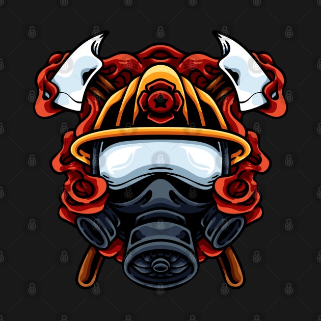 Firefighter Mask by andhiika