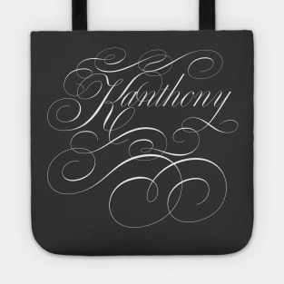 Kanthony of Bridgerton, Kate and Anthony in calligraphy Tote