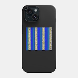 Stripes in Varied Textures Yellow Green Blue Phone Case