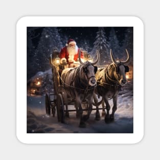 Santa Claus by night Magnet