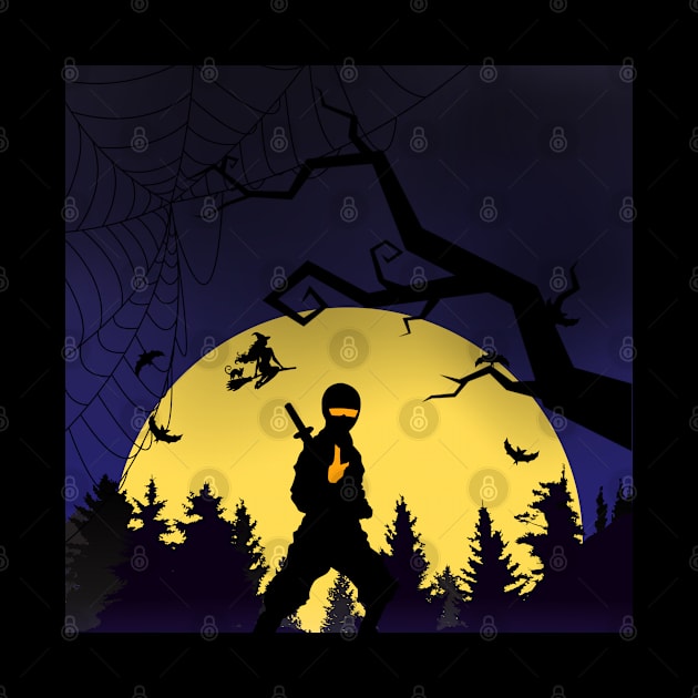 Phantom's Quest: Silhouette Ninja Adventure for Halloween by annarstica