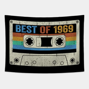 Best Of 1969 55th Birthday Gifts Cassette Tape Vintage Tapestry