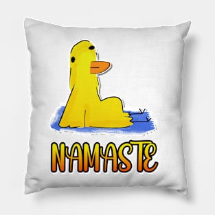 Namaste Duck Funny Yoga Pillow