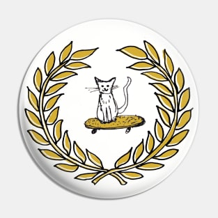 Skate Cat Pin