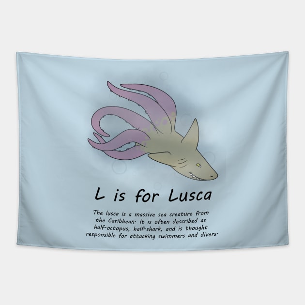 Lusca Tapestry by possumtees