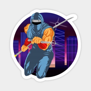 Synthwave Ninja Gaiden Magnet