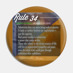 40 RULES OF LOVE - 34 Pin