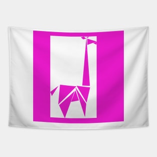 Pink Abstract Giraffe Tapestry