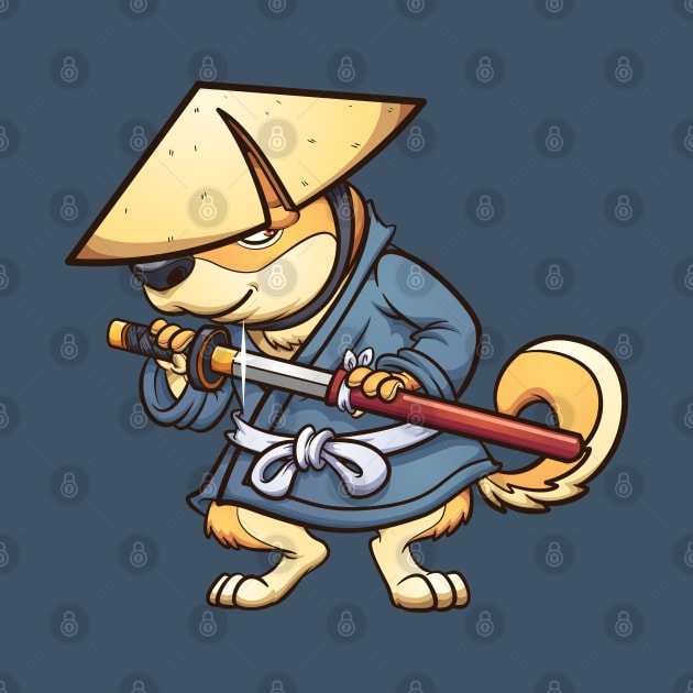 Shiba Inu Ronin by memoangeles