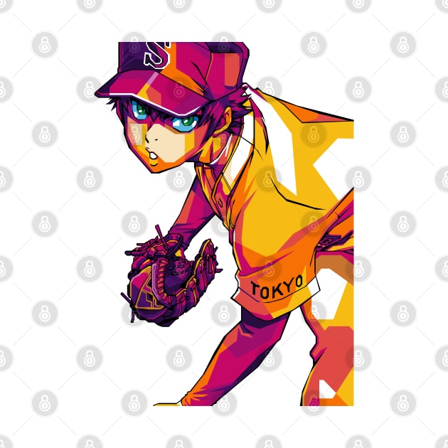 Sawamura Eijunn Diamond No ace by Rekayasabumi