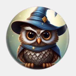 Grumpy Wizard: Tales of an Owl Pin