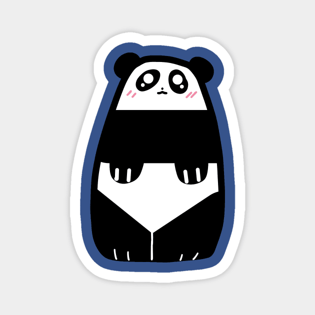 Cute Panda Blob Magnet by saradaboru