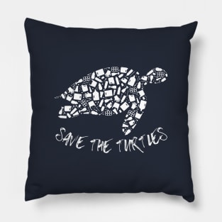 Save The Turtles Pillow