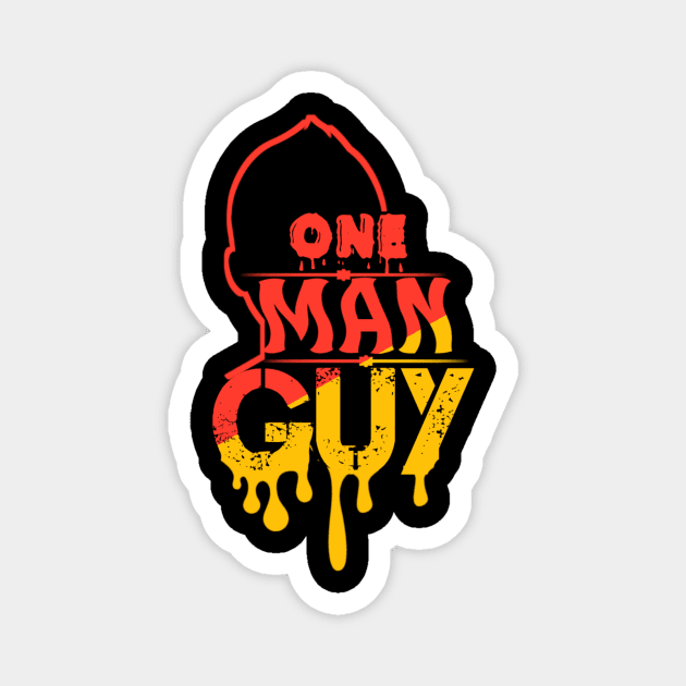 One man guy Magnet by Ashmastyle