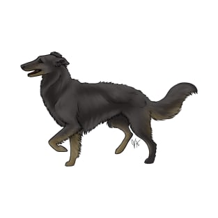 Dog - Silken Windhound - Black T-Shirt