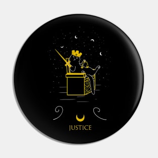 Justice - Tarot Cats Pin