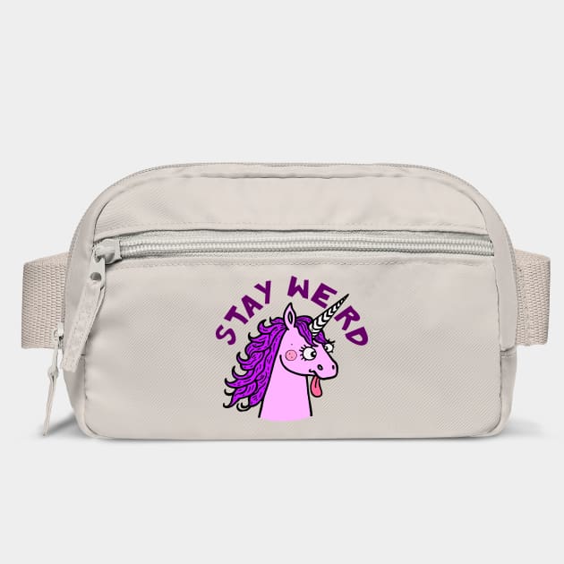 Stay Weird Quirky Unicorn by Anticorporati
