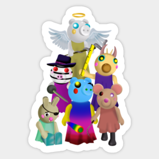 torcher piggy roblox animation meme Piggy Roblox Stickers Teepublic