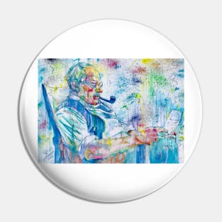 CARL JUNG - watercolor portrait .3 Pin