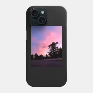 Sunset Over a Burger King Parking Lot Three Phone Case