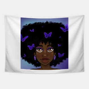 Butter Fly Girl Tapestry