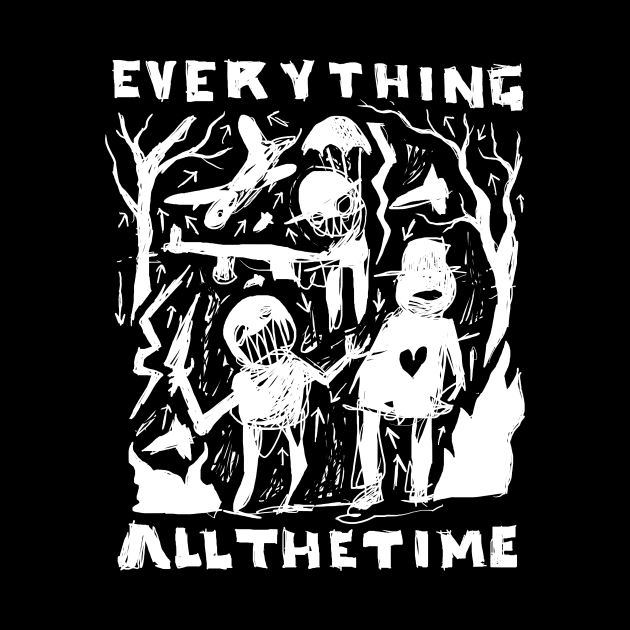 Everything All the Time - Idioteque illustrated lyrics - Inverted by bangart