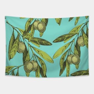 Olives pattern texture Tapestry