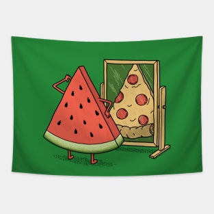 WATERMELON OR PIZZA Tapestry