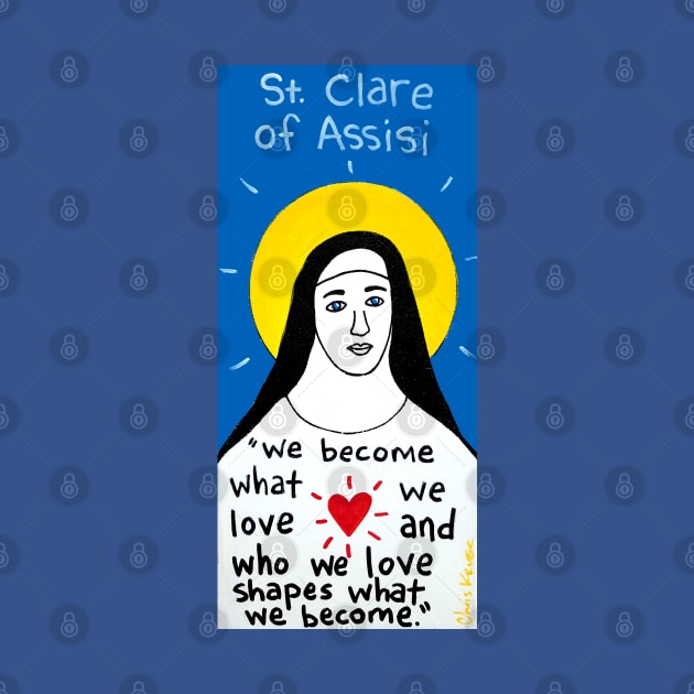 Clare of Assisi by krusefolkart