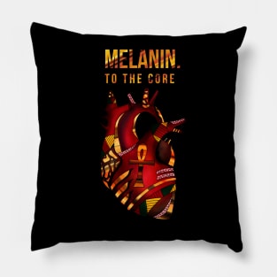 Melanin Heart - Melanin To The Core Pillow