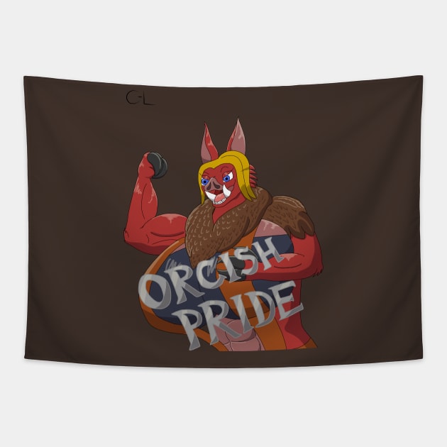 Orcish Pride v2 Tapestry by Cyborg-Lucario